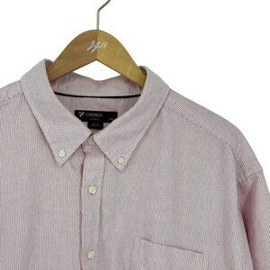 Cremieux Classics Mens Pinstripes Button Up Shirt Size XXL Preppy Cotton Work